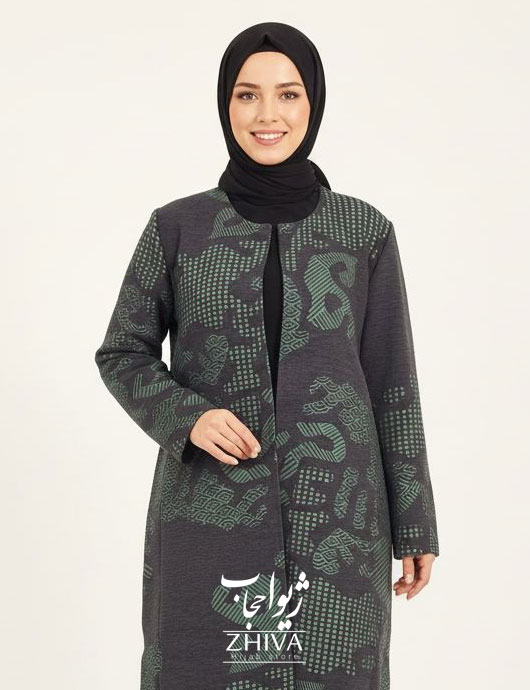 مانتو کتی ژاکارد كد 3