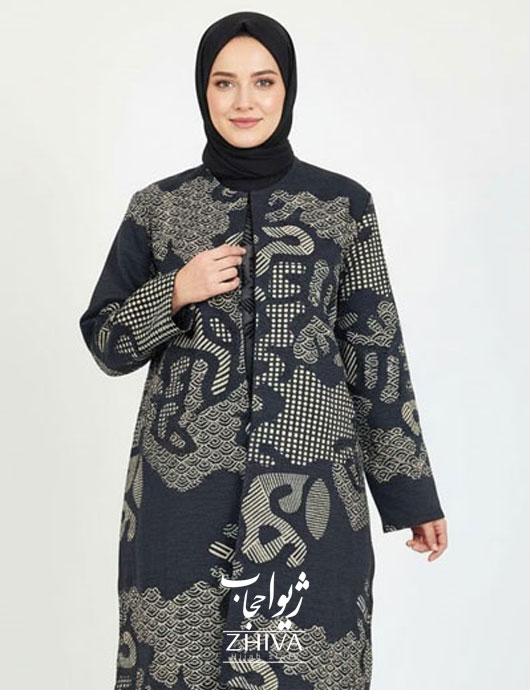 مانتو کتی ژاکارد كد 4