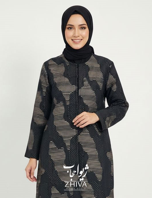 مانتو کتی ژاکارد كد 6
