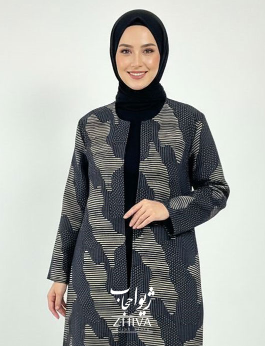 مانتو کتی ژاکارد كد 7
