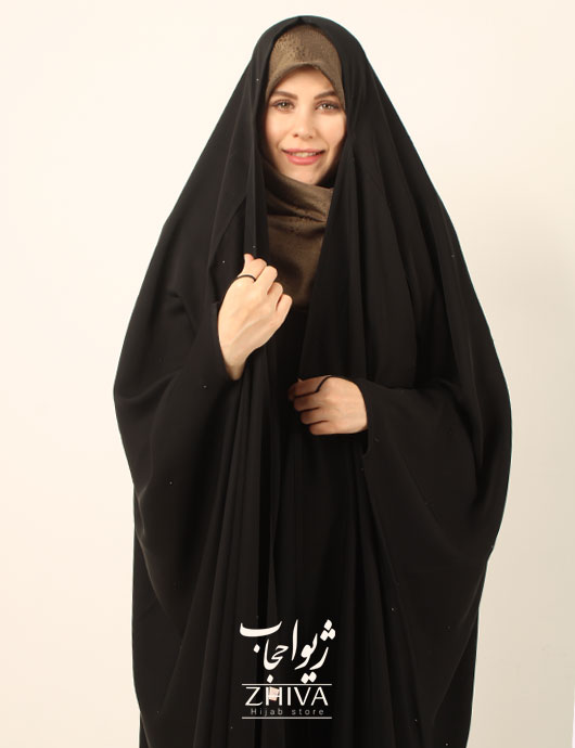  چادر عربی نگین باران حریرالاسود