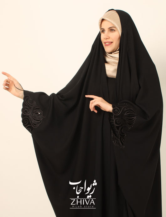 چادر عربی مخمل گلدوزی ماهرخ ندا