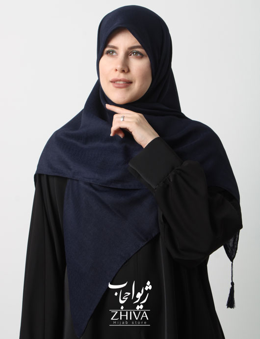 روسری نخی دوردوخت منگوله دار قواره 120 كد 4