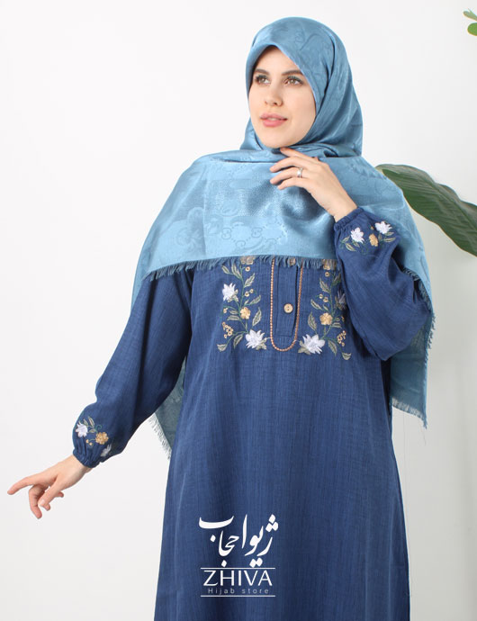 مانتو عبایی نوبهار	جلوبسته و كمربند دار كد 1