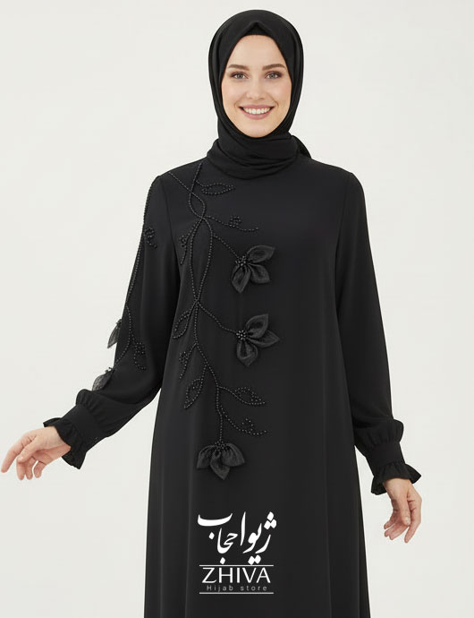 مانتو عبایی آترين جواهردوزی