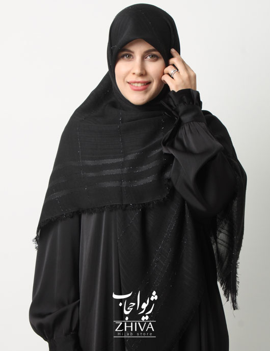 روسری نخ لینن دور ريش قواره 140