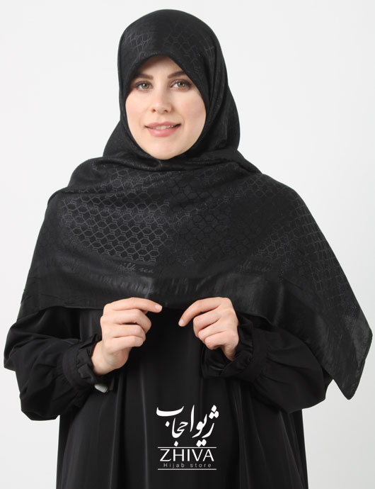 روسری لمه طرح لوزی دور دوخت قواره 140