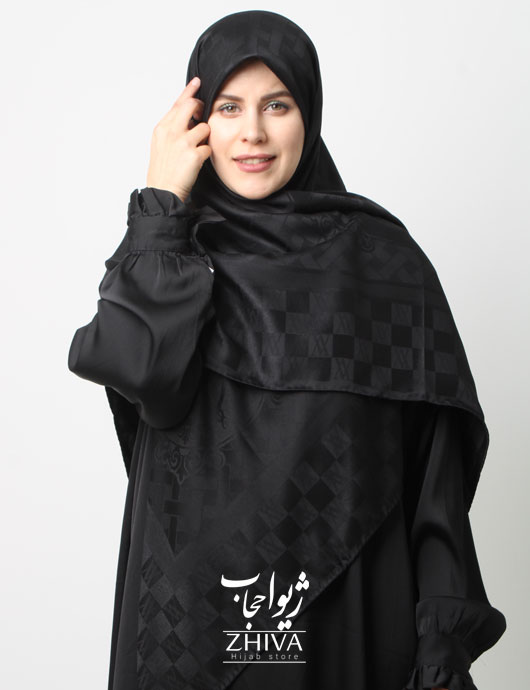 روسری ابريشم ترك دوردست دوز قواره 120 كد 4