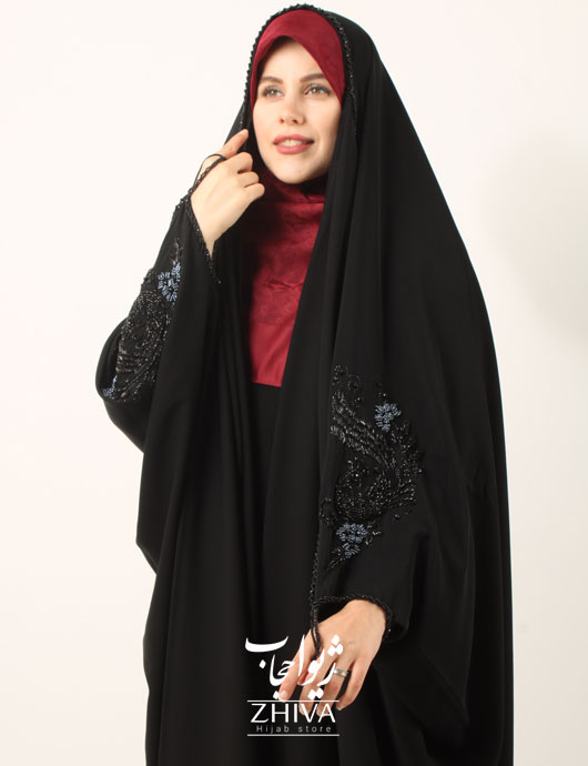 چادر عربی جواهردوزی طاووس ندا ویتنام 