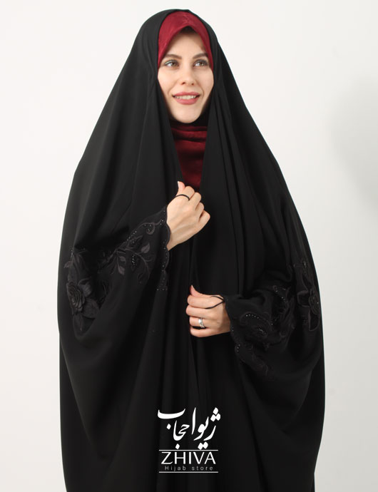 چادر عربی گلدوزی گل برجسته ندا ویتنام 