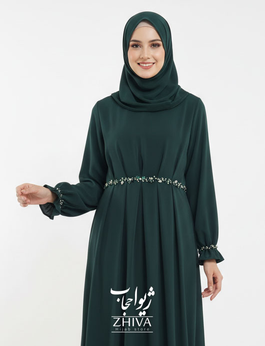 مانتو عبایی رامونا جواهردوزی
