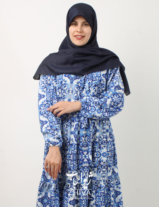 پيراهن ساحلی سه طبقه چين فلور	