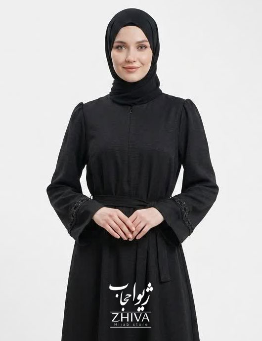 مانتو عبایی برگی ملیله دوزی