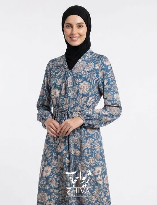 پيراهن ساحلی كلوش فلور كد 22
