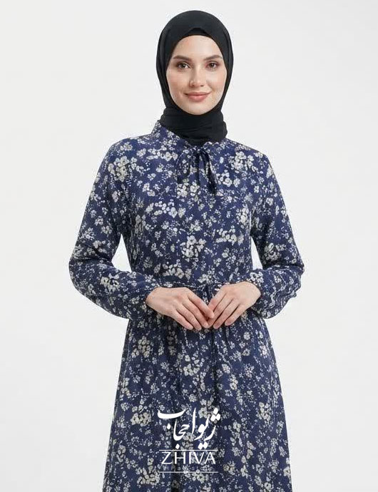 پيراهن ساحلی كلوش فلور كد 25