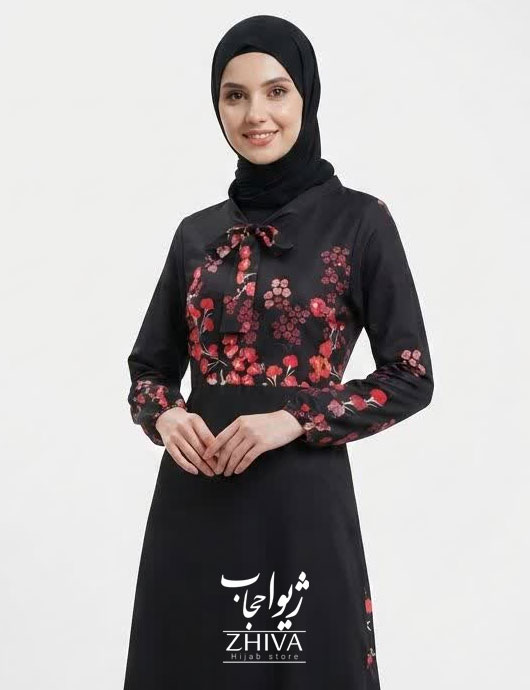 پيراهن ساحلی كلوش فلور كد 40