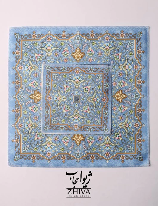 جانماز چاپی آبی