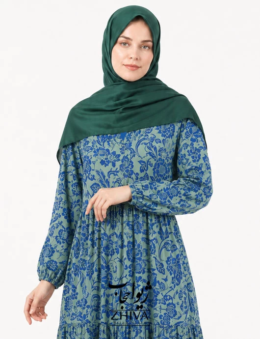 پيراهن ساحلی سه طبقه چين فلور كد 8