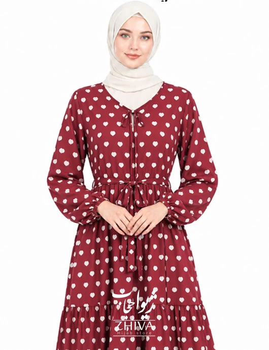 پيراهن ساحلی سه طبقه چين فلور كد 22