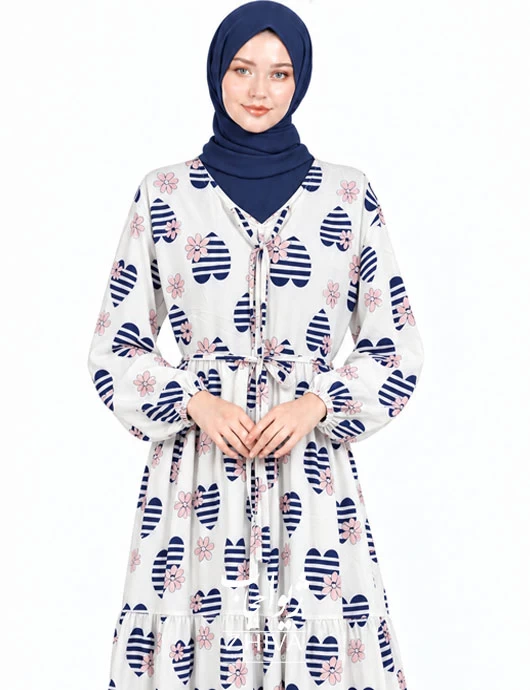 پيراهن ساحلی سه طبقه چين فلور كد29