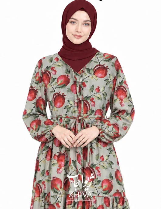 پيراهن ساحلی سه طبقه چين فلور كد 39