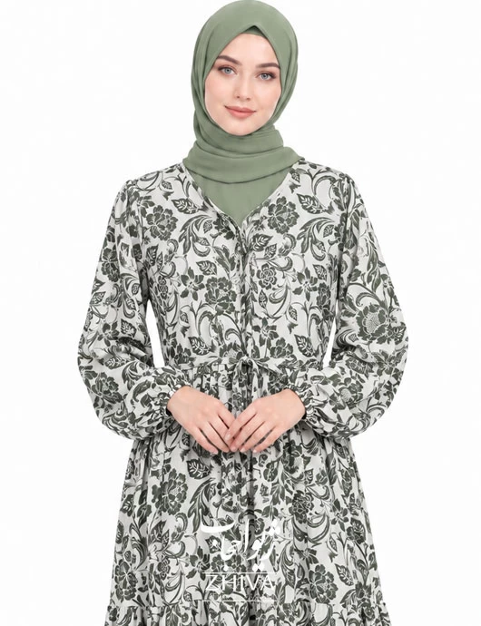 پيراهن ساحلی سه طبقه چين فلور كد 52